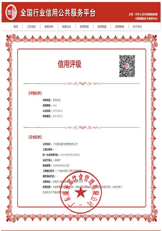 企业信用AAA